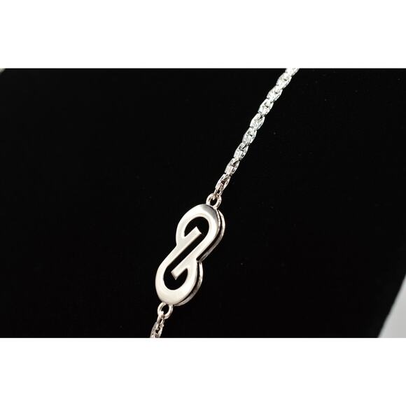 Vintage Givenchy 80s Logo Box Chain Necklace 36" Signed Runway Designer Jewelry - Picture 5 of 12